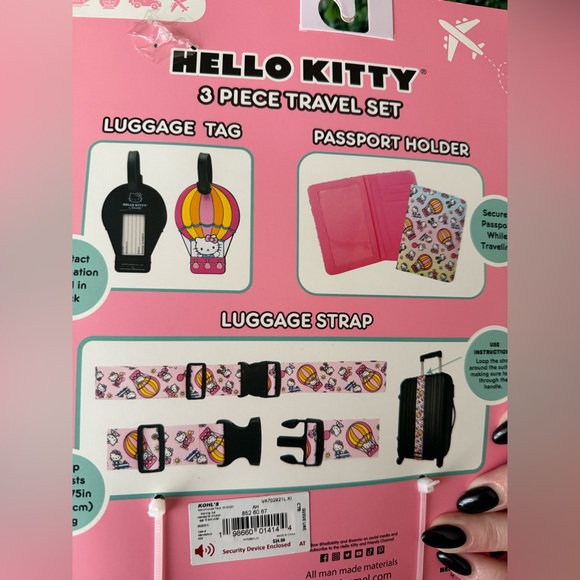 Hello Kitty 3-Piece Travel Set Brand New - Picture 5 of 5